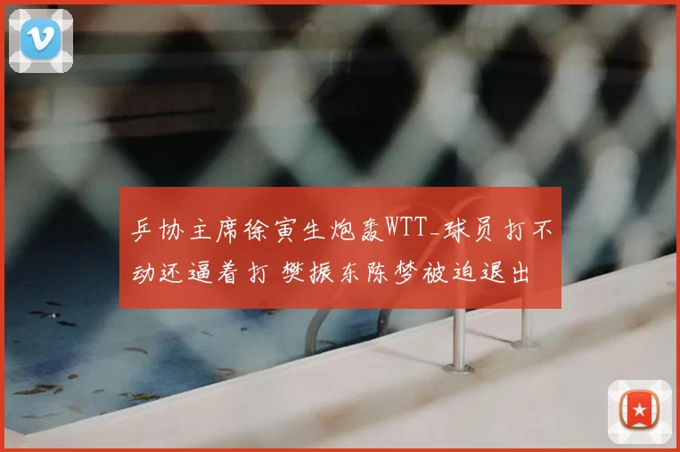 乒协主席徐寅生炮轰WTT_球员打不动还逼着打 樊振东陈梦被迫退出